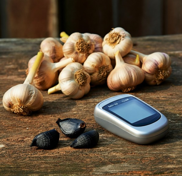 마늘과 혈당체크계