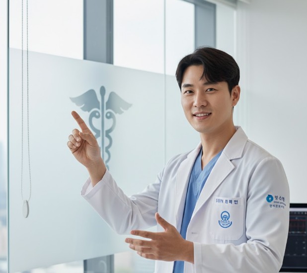 게실염에 대해서 설명하는 의사