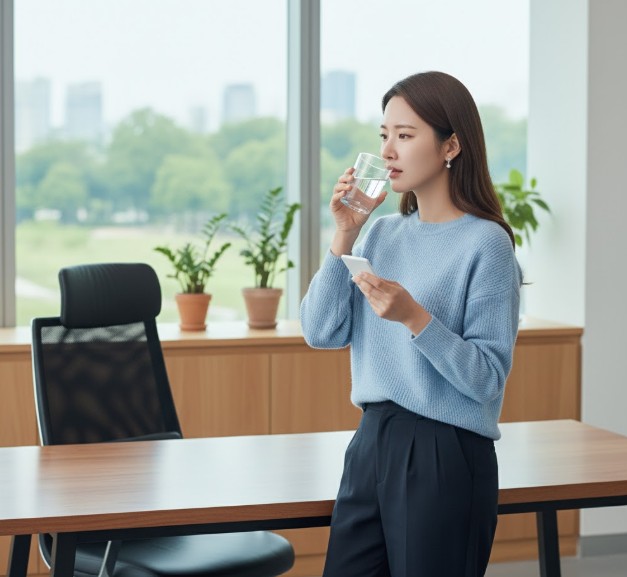 골반염 때문에 약 복용하는 여성