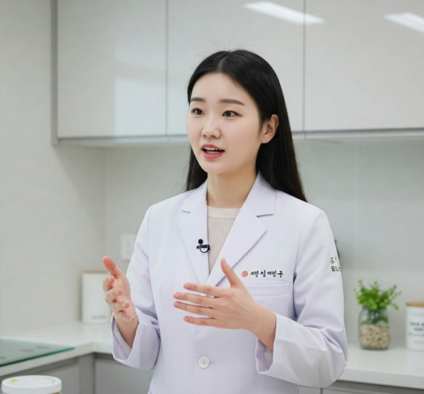 구아바 잎차 효능을 설명하는 영양사