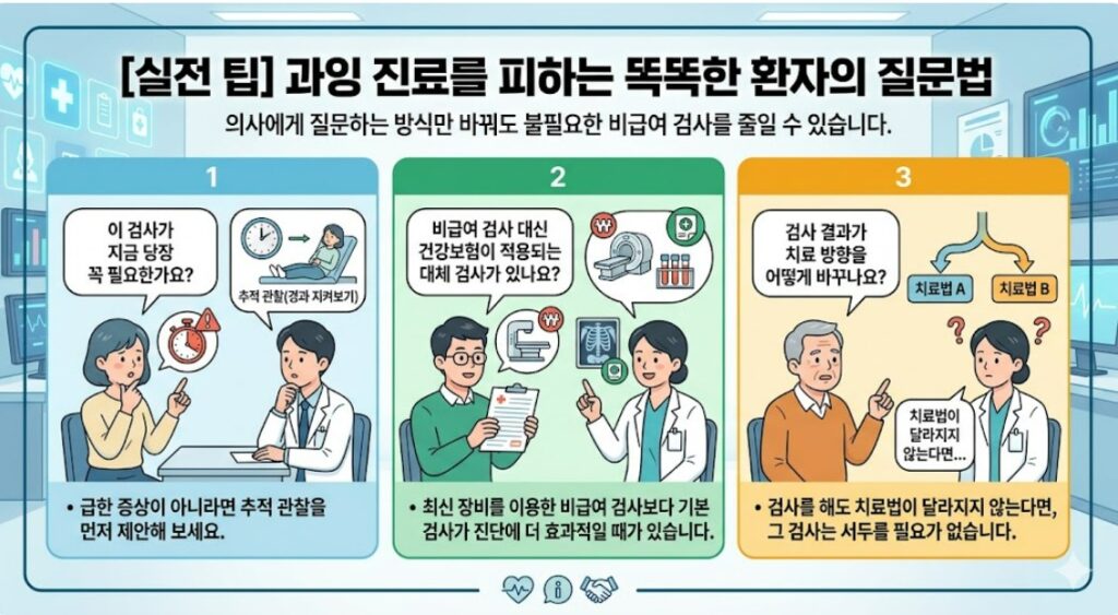 [실전 팁] 과잉 진료를 피하는 똑똑한 환자의 질문법
