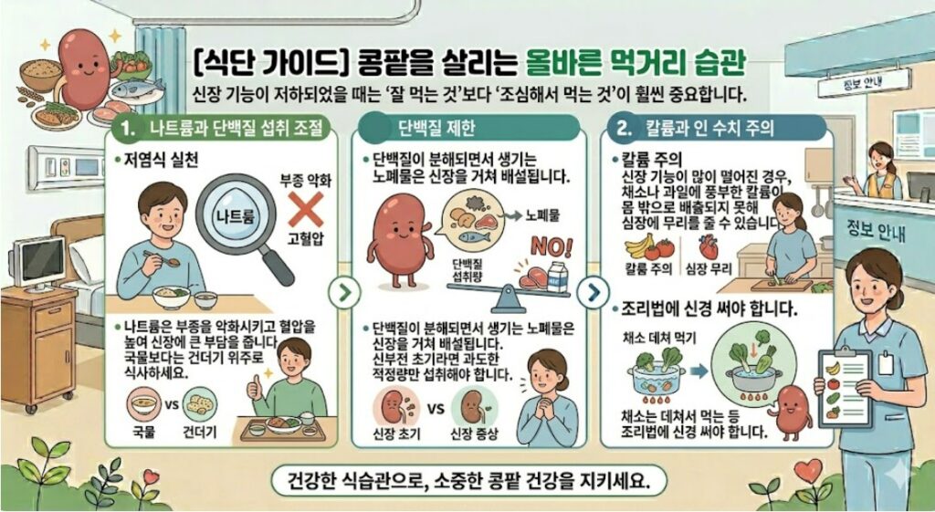 [식단 가이드] 콩팥을 살리는 올바른 먹거리 습관